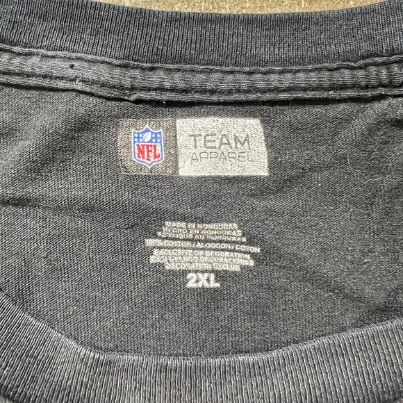 Raiders NFL Team Apparel T-Shirt Black 2XL - Picture 4 of 6